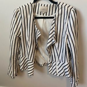 Ann Taylor Loft Size 6 Peplum Blazer